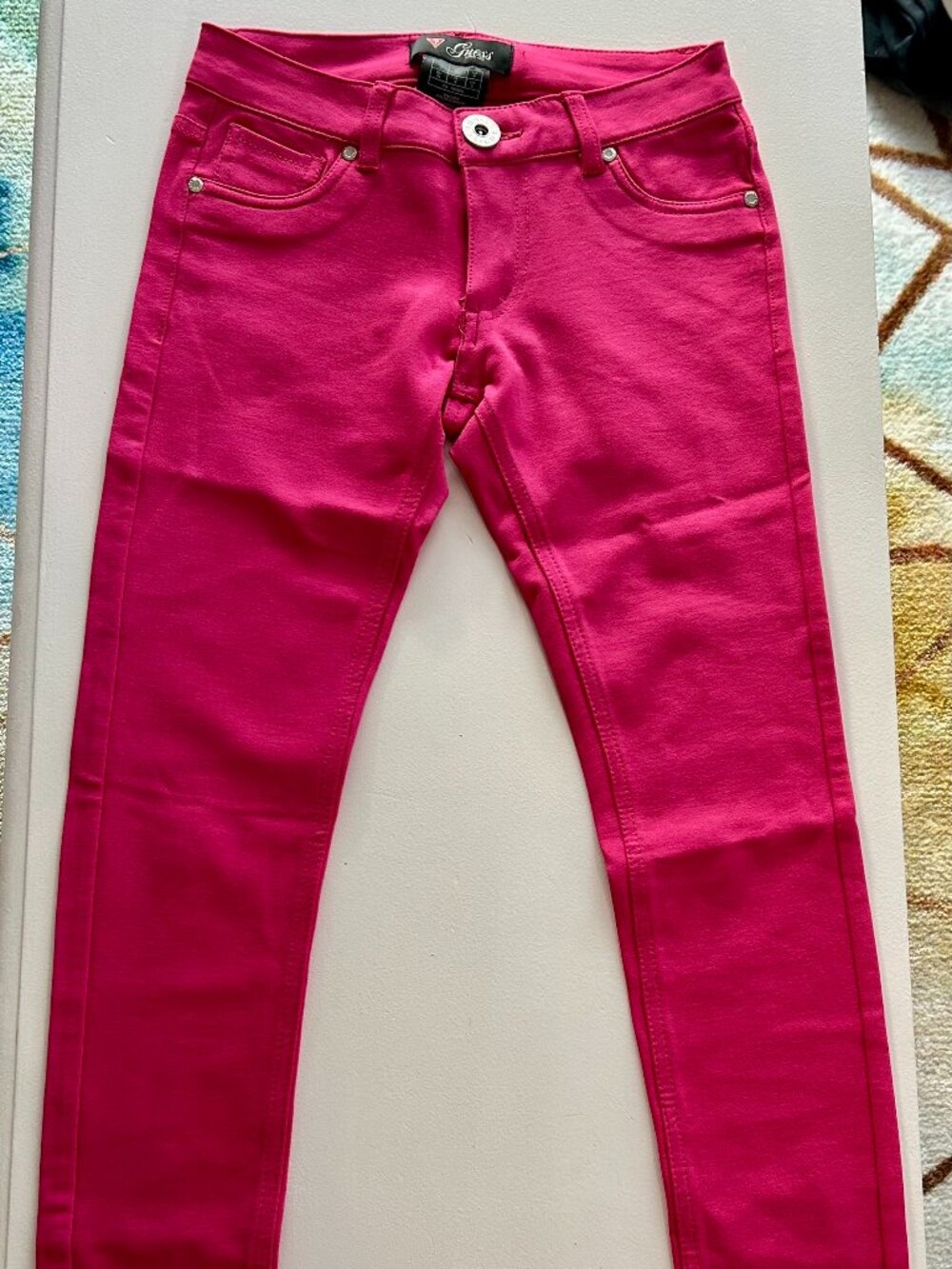 Guess Bright Pink Slim Pants